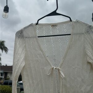 JOHN GALT TIE FRONT SWEATER